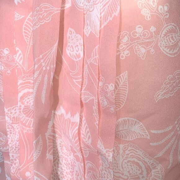 Vintage Pink Sheer Chiffon Pullover Slouchy Blouse Size 18 - Picture 6 of 16